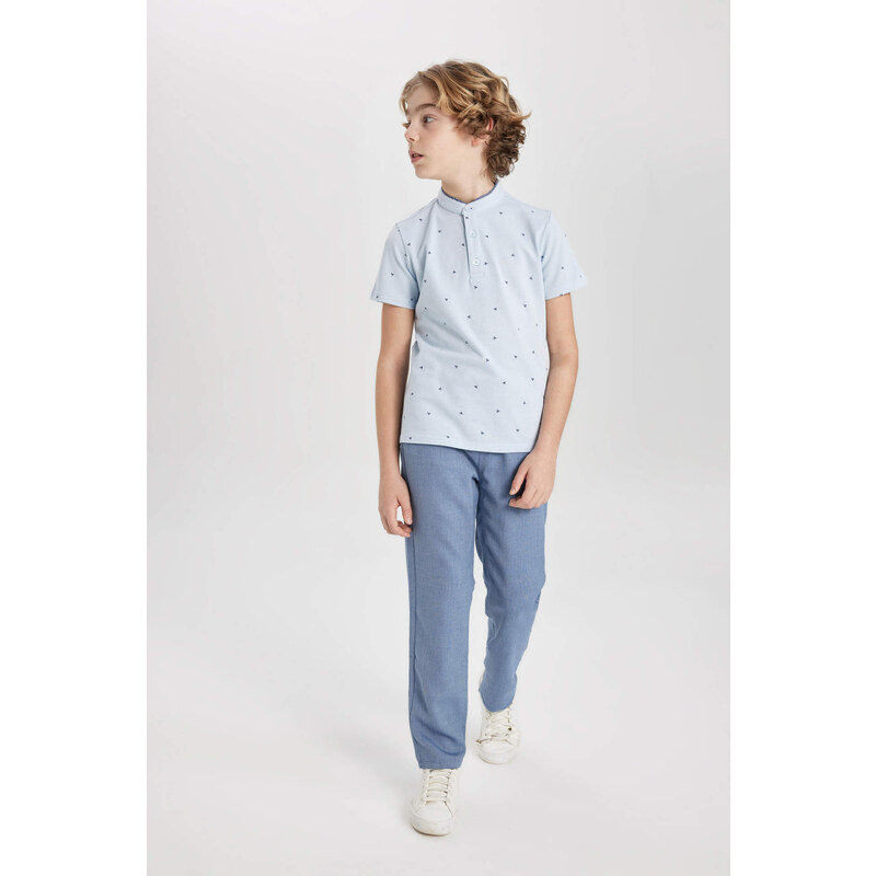 DEFACTO Boy Crew Neck Pique Short Sleeve Polo T-Shirt