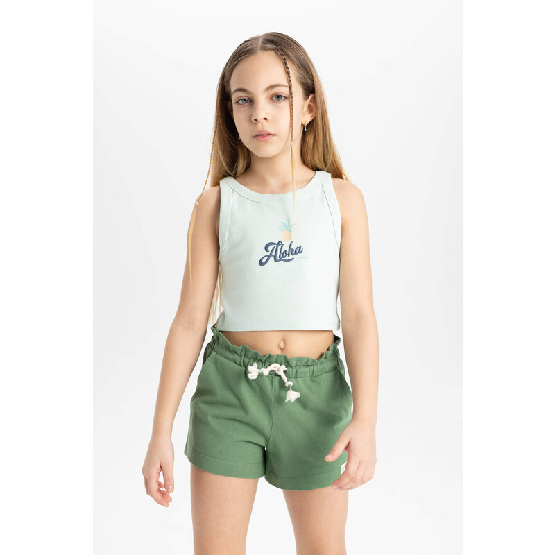 DEFACTO Girl Medium Heavyweight Fabric Shorts