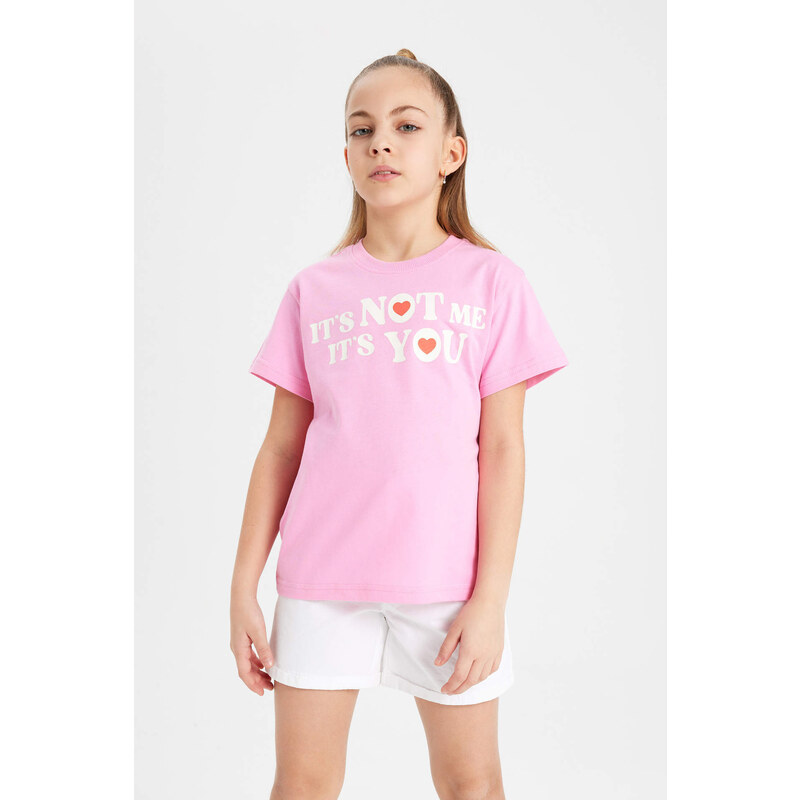 DEFACTO Girl Regular Fit Short Sleeve T-Shirt