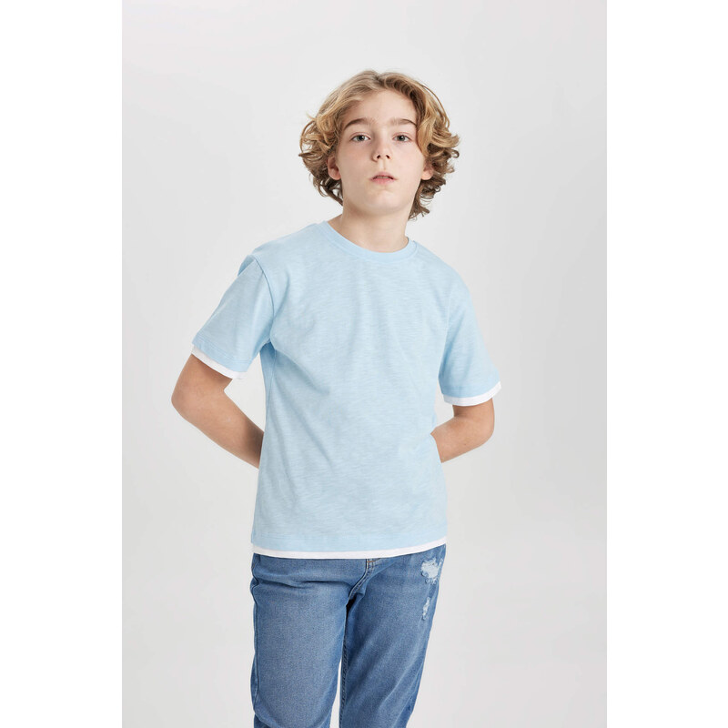 DEFACTO Boy Crew Neck Short Sleeve T-Shirt