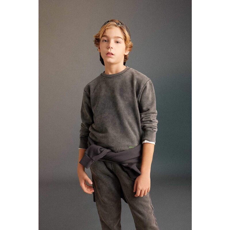 DEFACTO Oversize Fit Crew Neck Sweatshirt