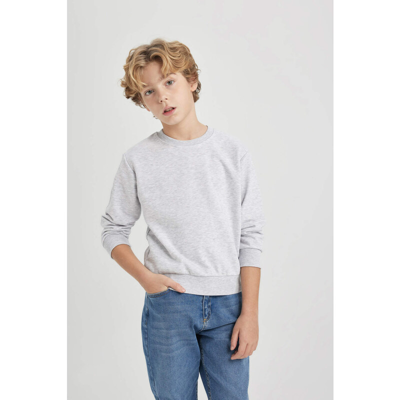 DEFACTO Boy Regular Fit Crew Neck Sweatshirt