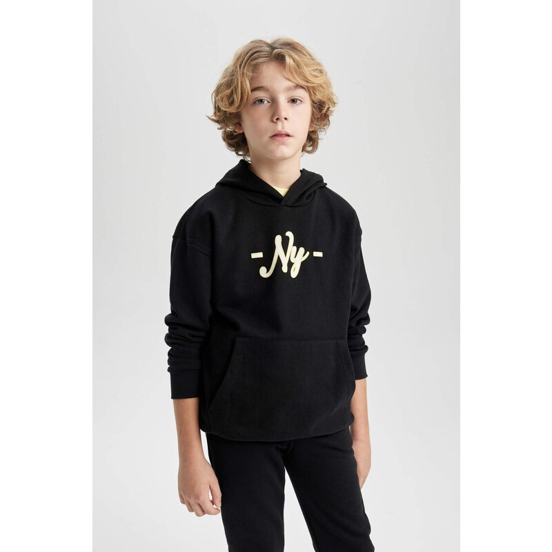 DEFACTO Boy Oversize Fit Hooded Sweatshirt