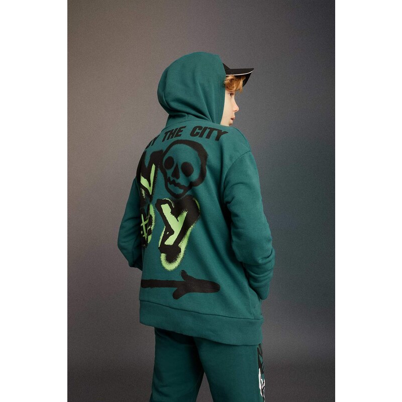 DEFACTO Boy Oversize Fit Hooded Sweatshirt