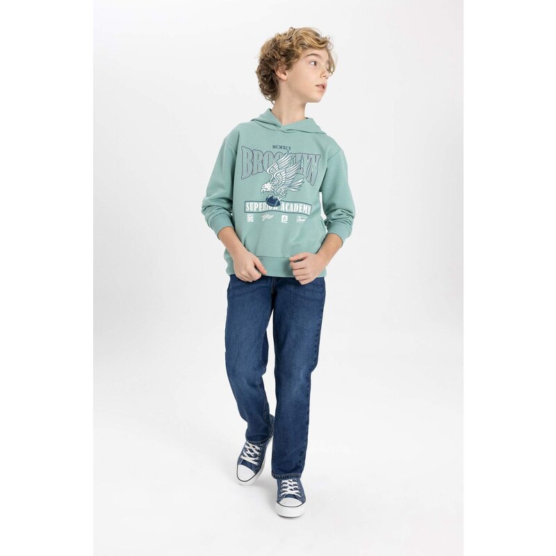 DEFACTO Boy Regular Fit Hooded Sweatshirt