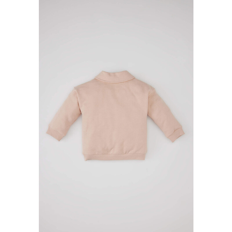 DEFACTO Baby Girl Sweatshirt with Soft Fuzzy Inside