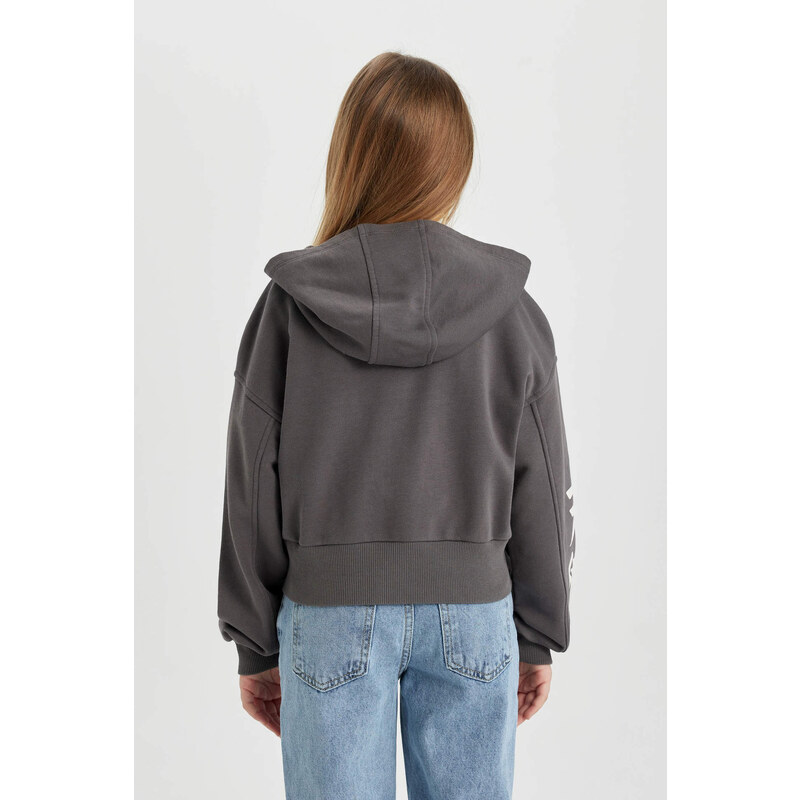 DEFACTO Oversize Fit Hooded Cardigan