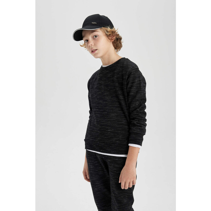 DEFACTO Regular Fit Crew Neck Sweatshirt