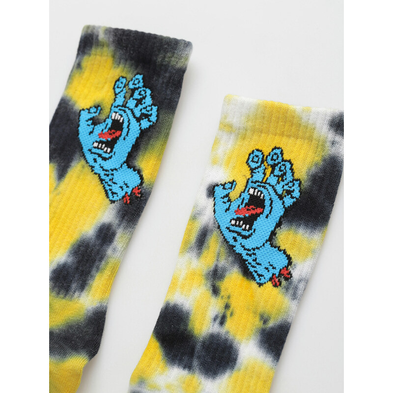 Santa Cruz Screaming Hand Tie Dye (white/yellow/purple tie dye)barevná