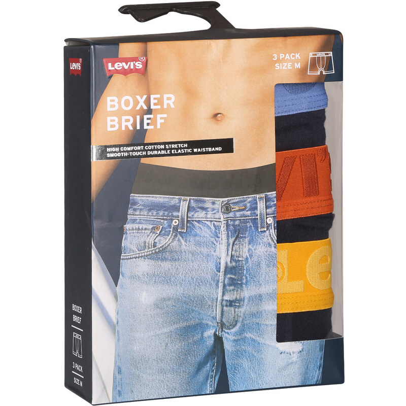 3PACK pánské boxerky Levis vícebarevné (905045001 024)