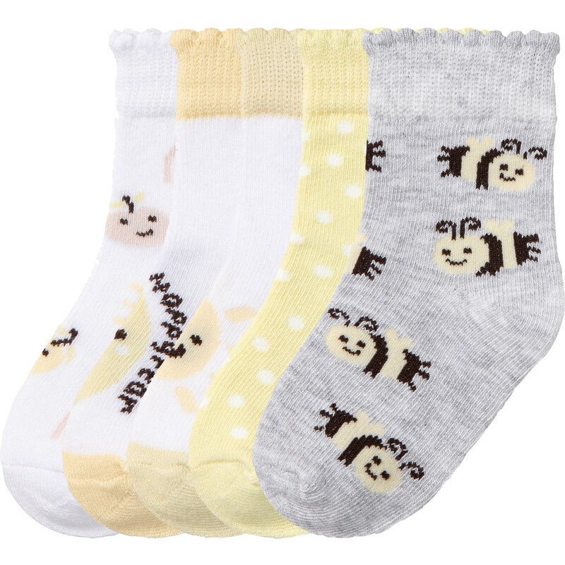 lupilu Dívčí ponožky s BIO bavlnou5 párů