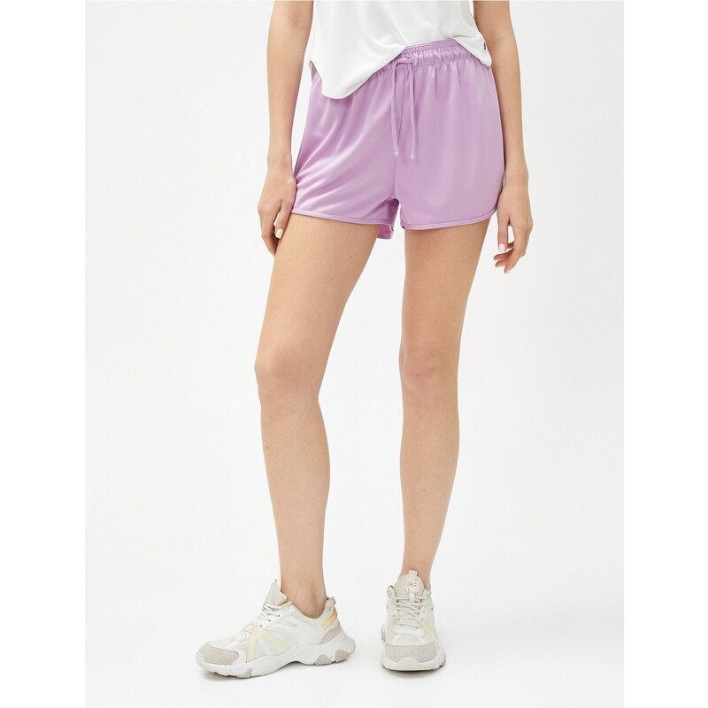 Koton Mini Sports Shorts with Tie Waist