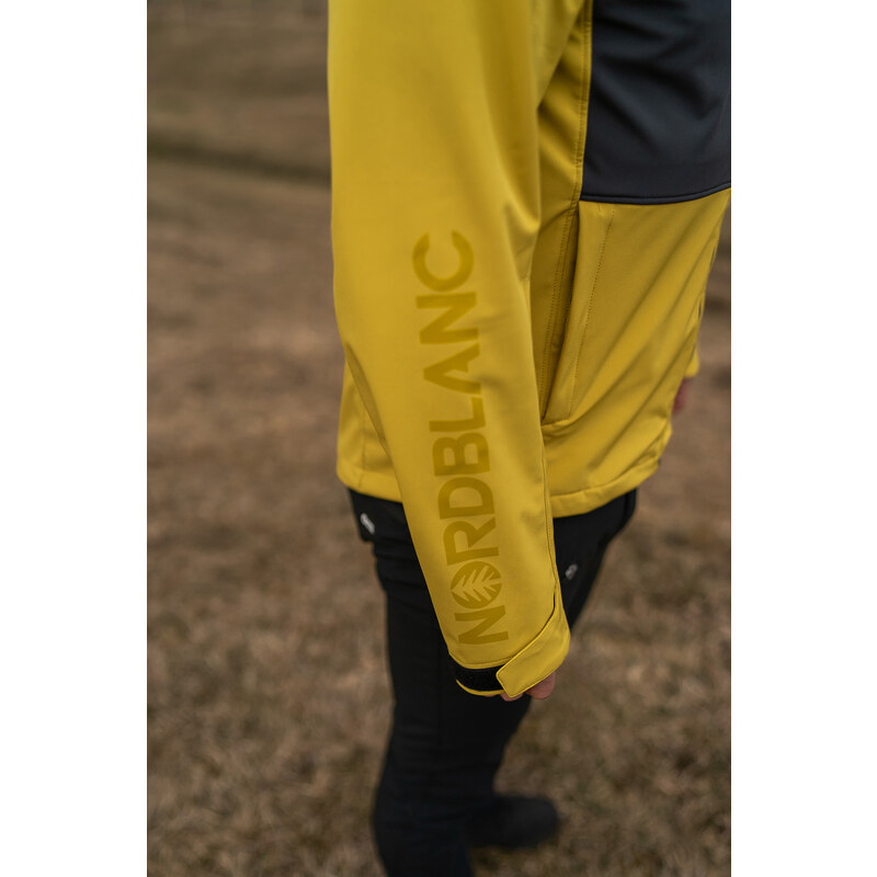 Nordblanc Žlutá pánská lehká softshellová bunda ALMIGHTY