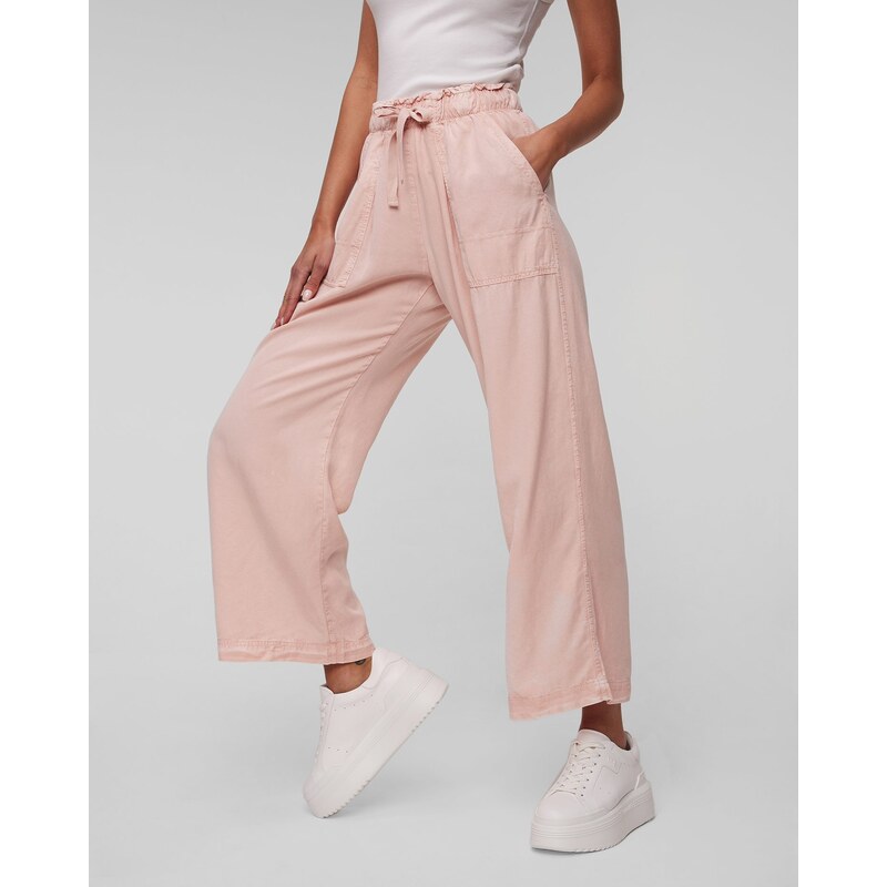 Růžové dámské kalhoty Deha