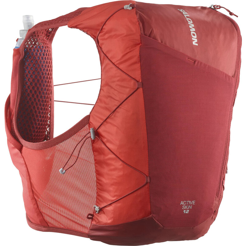 Červený běžecký batoh Salomon Active Skin 12 Set C21775
