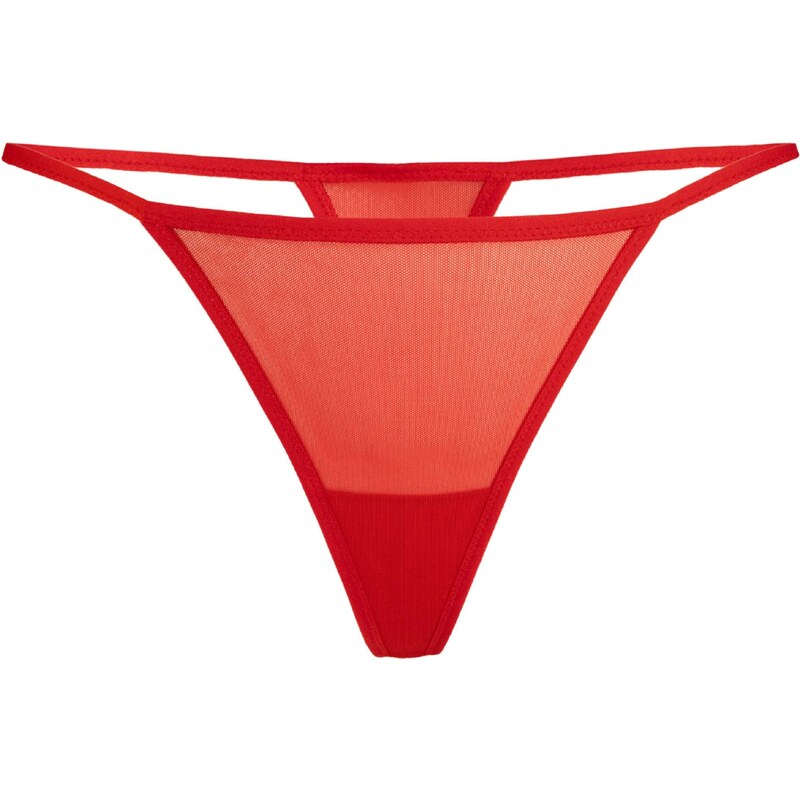 TEYLI Tanga Paski ohnivá červená 105464093