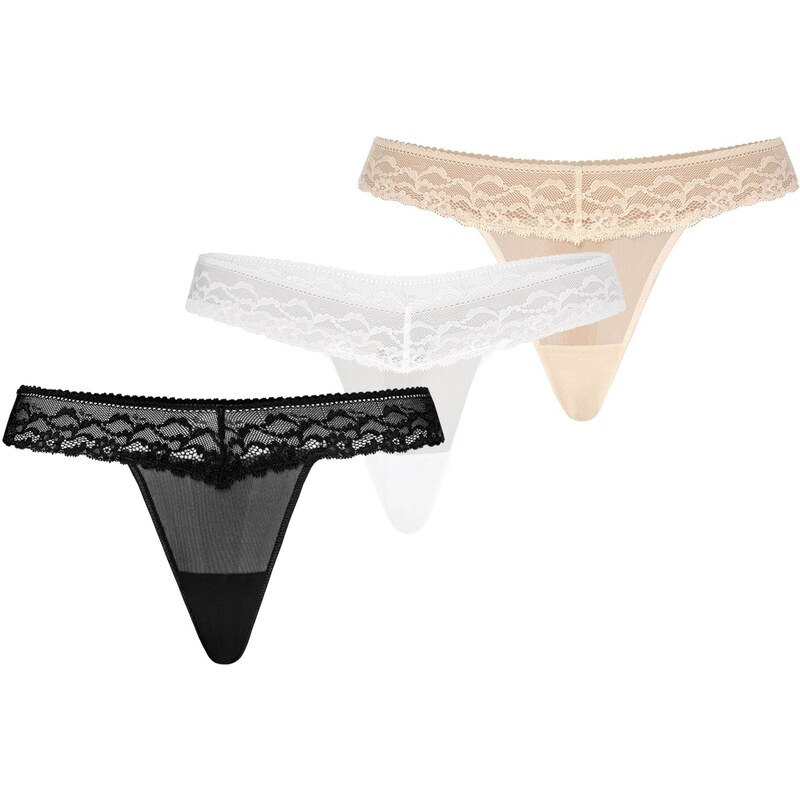 TEYLI Tanga Leo béžová / černá / bílá 98157515
