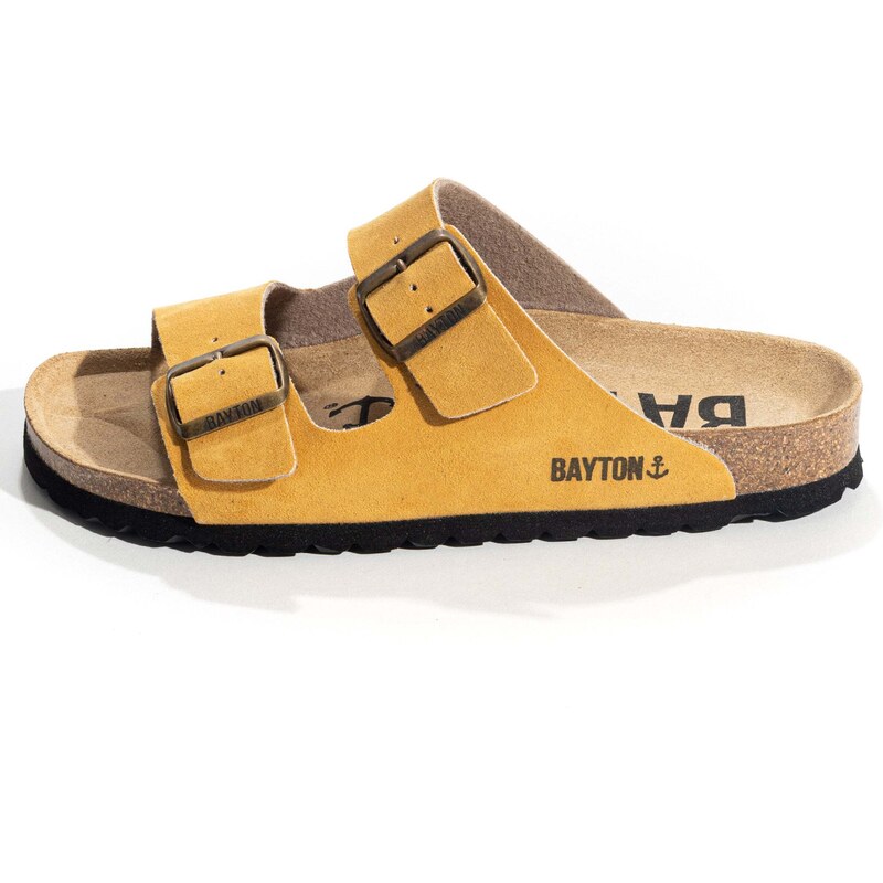 Bayton Pantofle Atlas žlutá / černá