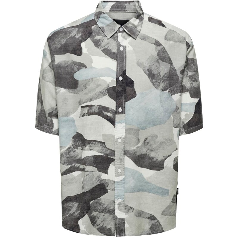 Only & Sons Košile Bud antracitová / khaki / mátová / bílá