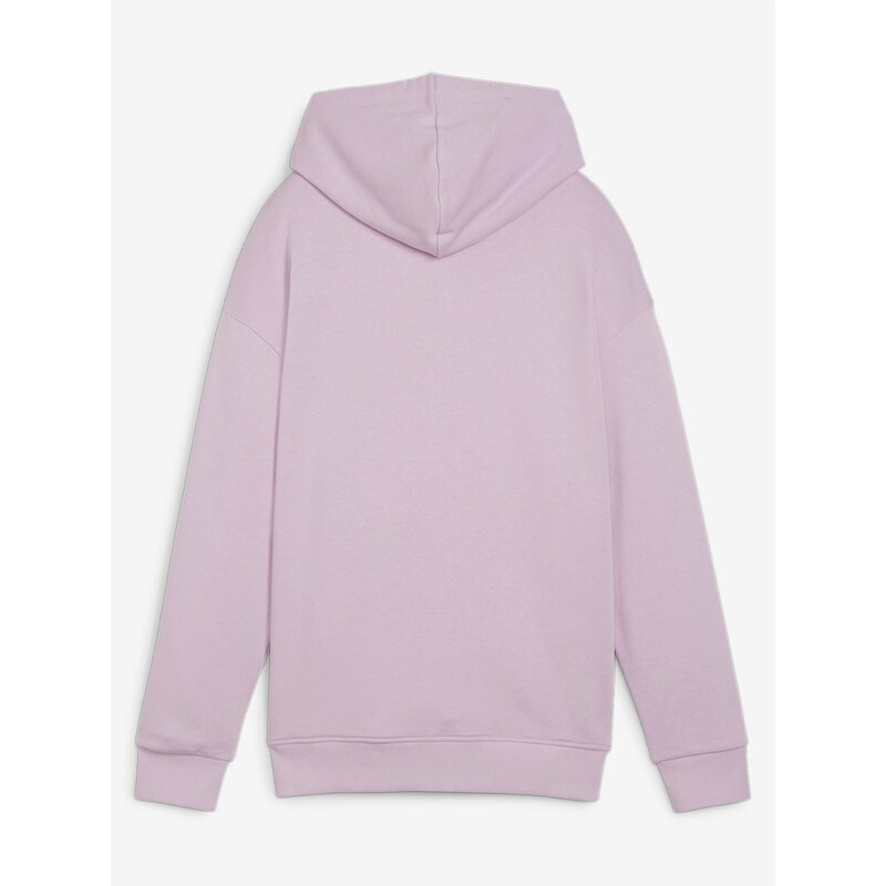 Bílo-růžová dámská mikina s kapucí Puma Power Hoodie TR - Dámské