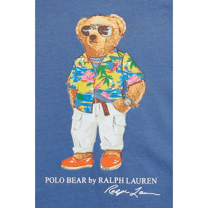 Dětské bavlněné tričko Polo Ralph Lauren s potiskem