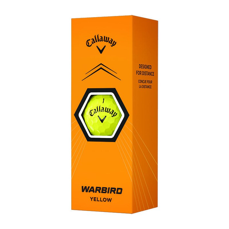 Callaway Warbird 23 Golf Balls (3Pcs) yellow