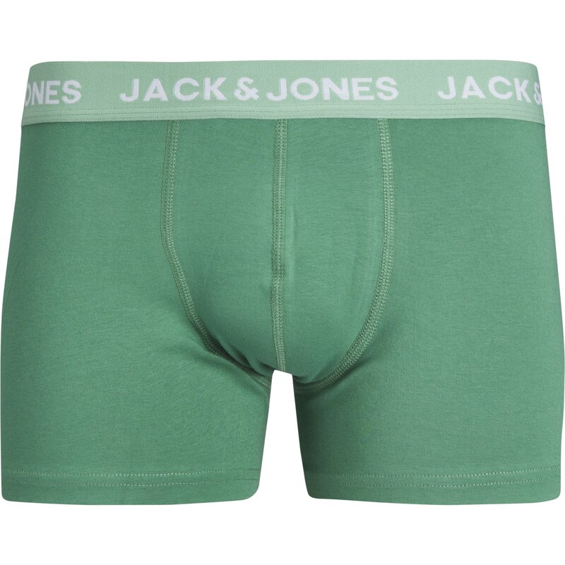 JACK & JONES Boxerky 'LARRY' královská modrá / šedá / smaragdová / oranžová / grenadina