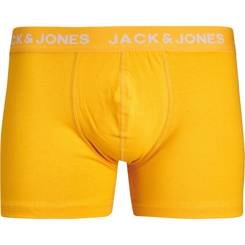 JACK & JONES Boxerky 'LARRY' královská modrá / šedá / smaragdová / oranžová / grenadina