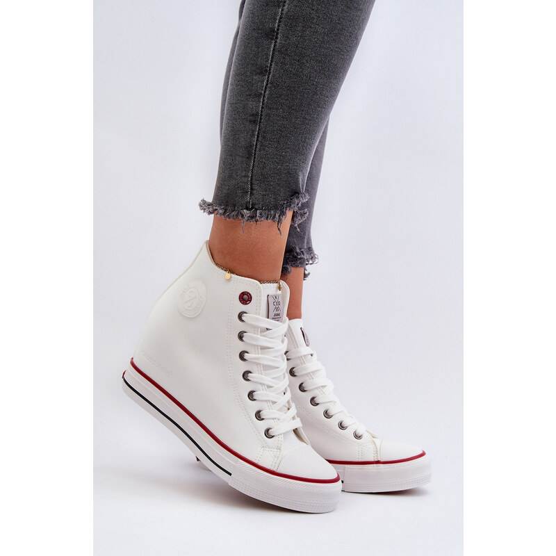 Dámské tenisky na klínku Cross Jeans White