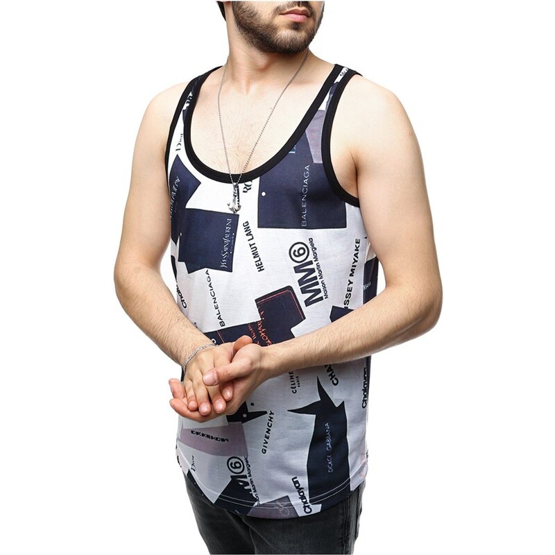 Madmext Digital Printed Men's Undershirt 2509