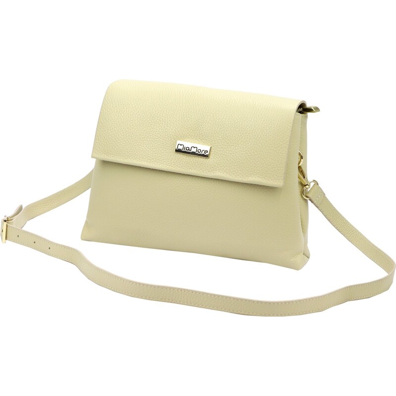 Crossbody kabelka MiaMore 01-051 světle béžová