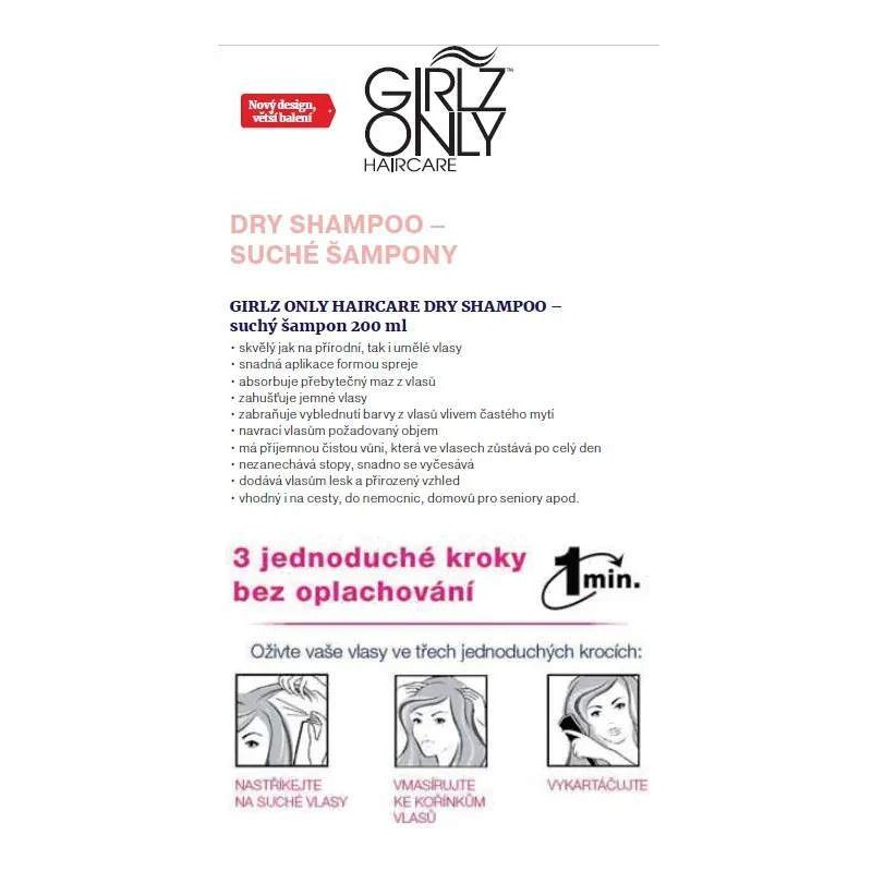 GIRLZ ONLY dry shampoo Dazzling VOLUME 200 ml - suchý šampon