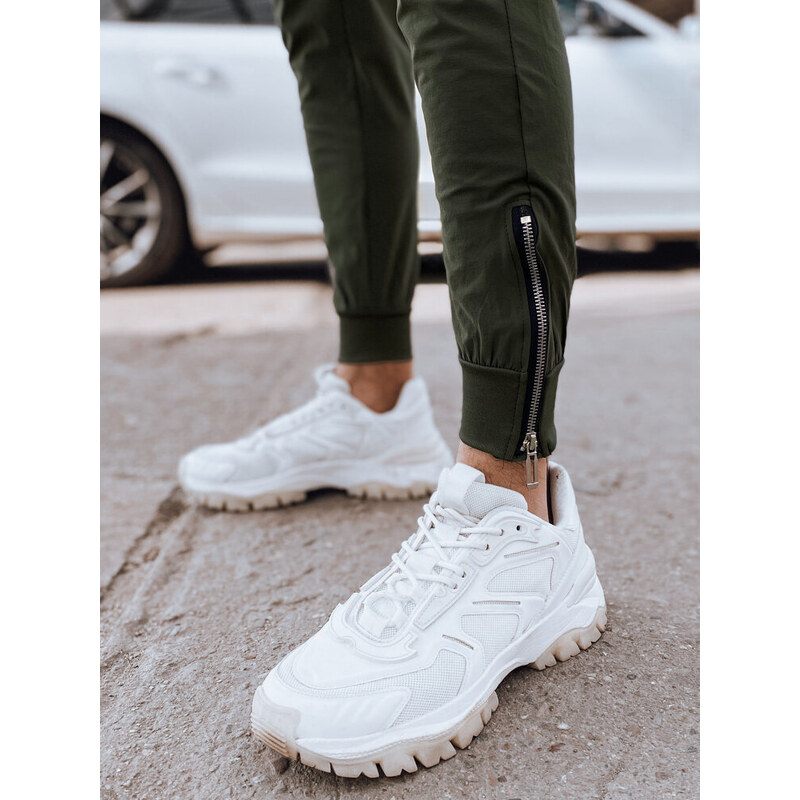 BASIC KHAKI PÁNSKÉ JOGGER TEPLÁKY S KAPSAMI