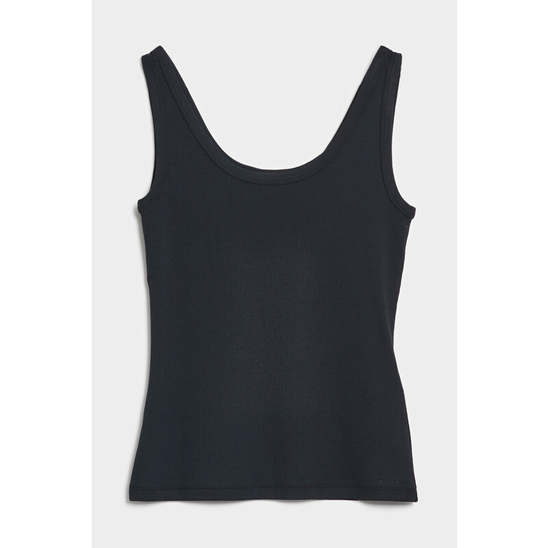 TOP GANT SLIM RIBBED TANK TOP černá XS