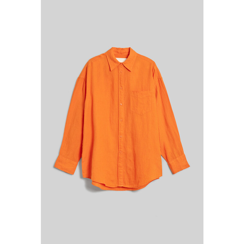 KOŠILE GANT OS LINEN SHIRT oranžová 32