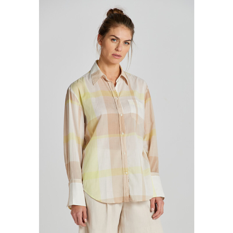 KOŠILE GANT REL MADRASS CHECK SHIRT DRY SAND