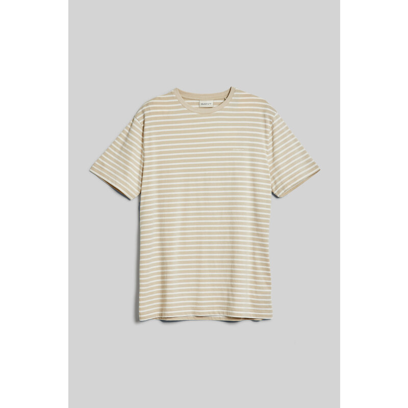 TRIČKO GANT STRIPED T-SHIRT hnědá S