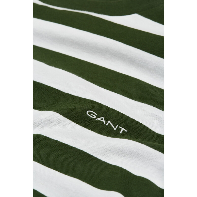 TRIČKO GANT STRIPE SS T-SHIRT zelená M