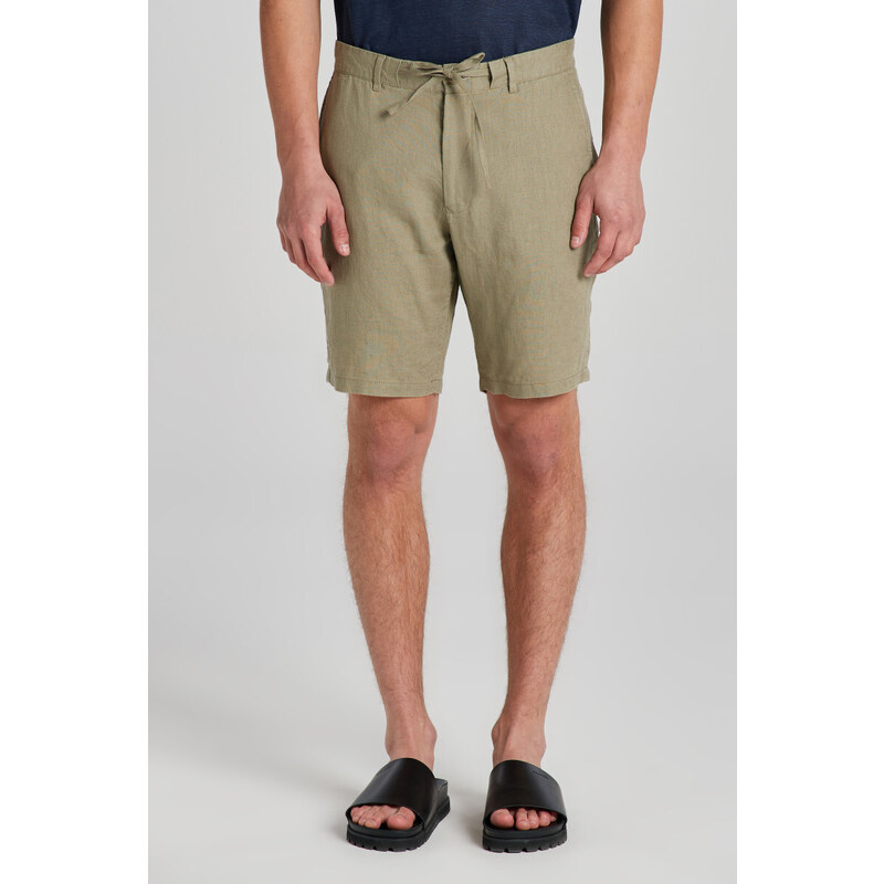 ŠORTKY GANT RELAXED LINEN DS SHORTS hnědá S