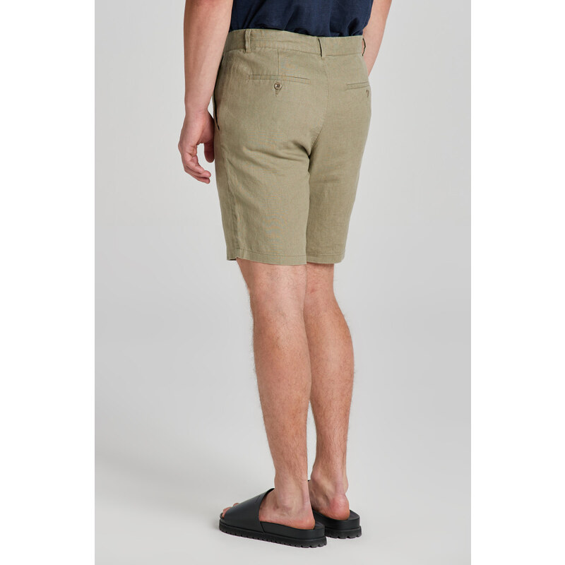 ŠORTKY GANT RELAXED LINEN DS SHORTS hnědá S