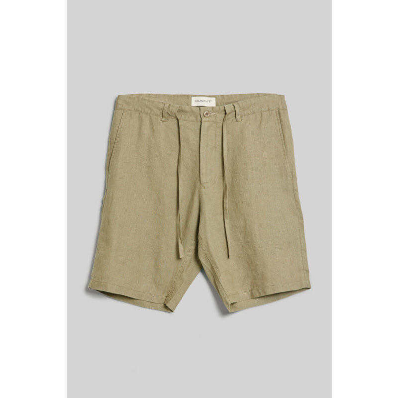 ŠORTKY GANT RELAXED LINEN DS SHORTS hnědá S