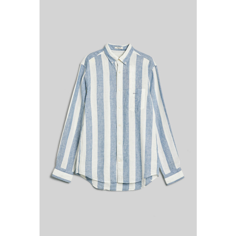 KOŠILE GANT REG BOLD STRIPE LINEN SHIRT modrá L