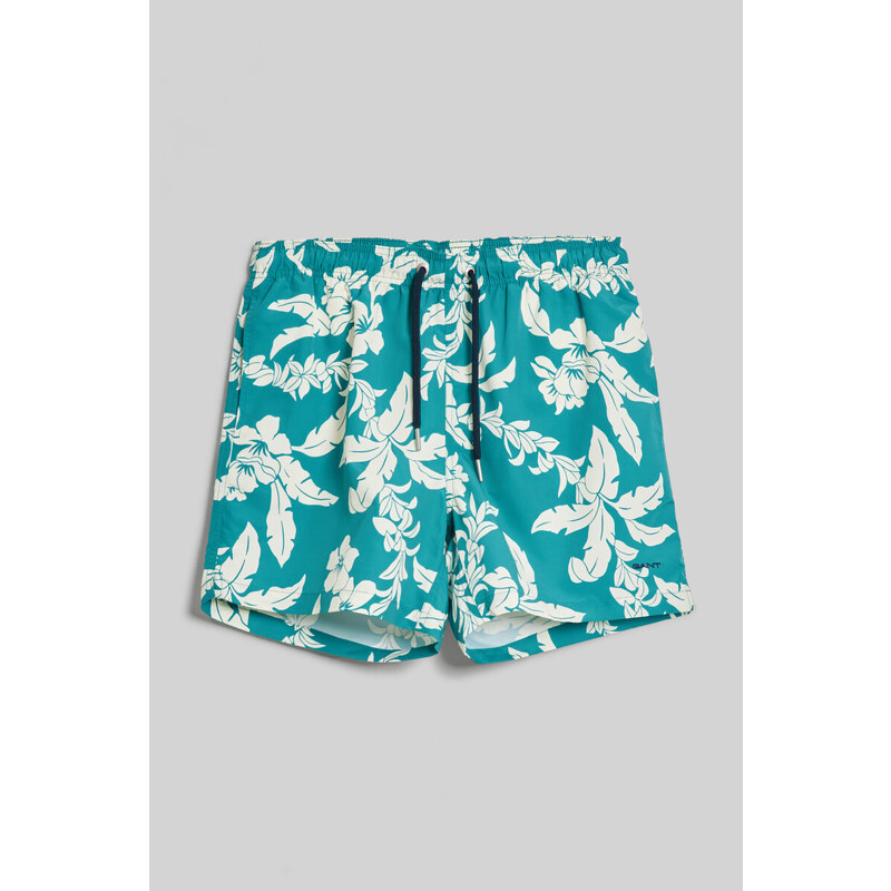 PLAVKY GANT PALM LEI PRINT SWIM SHORTS modrá S