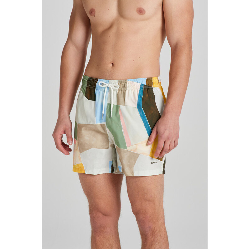 PLAVKY GANT ART PRINT SWIM SHORTS žlutá M