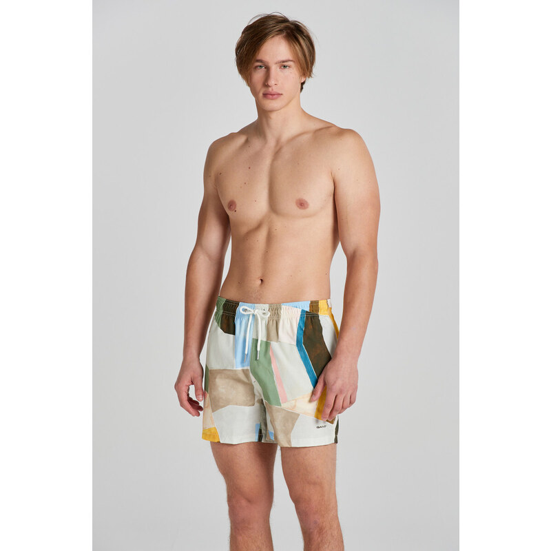 PLAVKY GANT ART PRINT SWIM SHORTS žlutá M