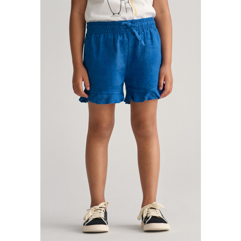 ŠORTKY GANT LINEN FRILL SHORTS modrá 98/104