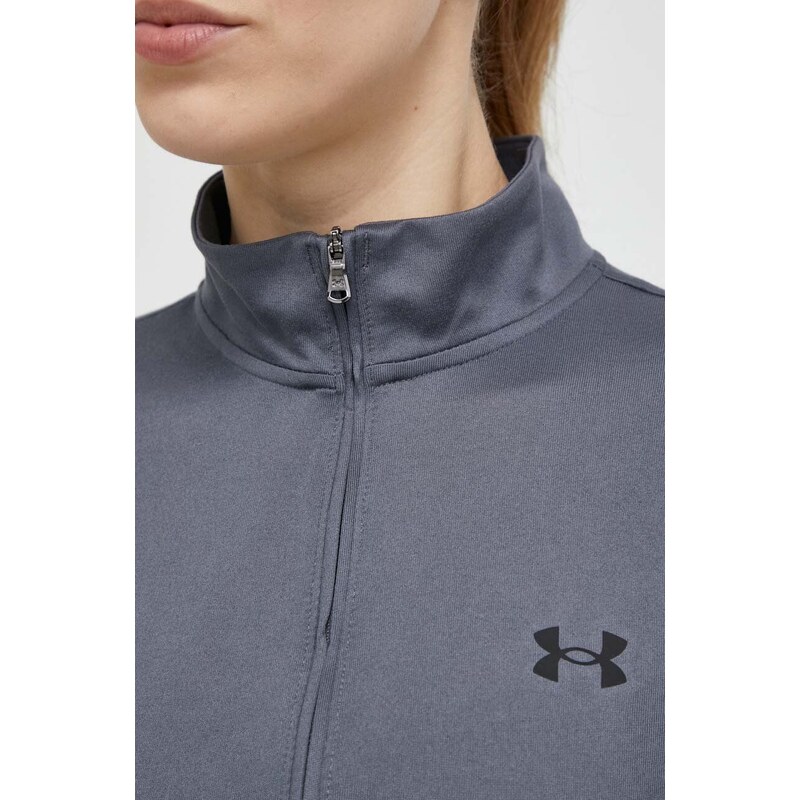 Tréninková mikina Under Armour Tech 1 šedá barva