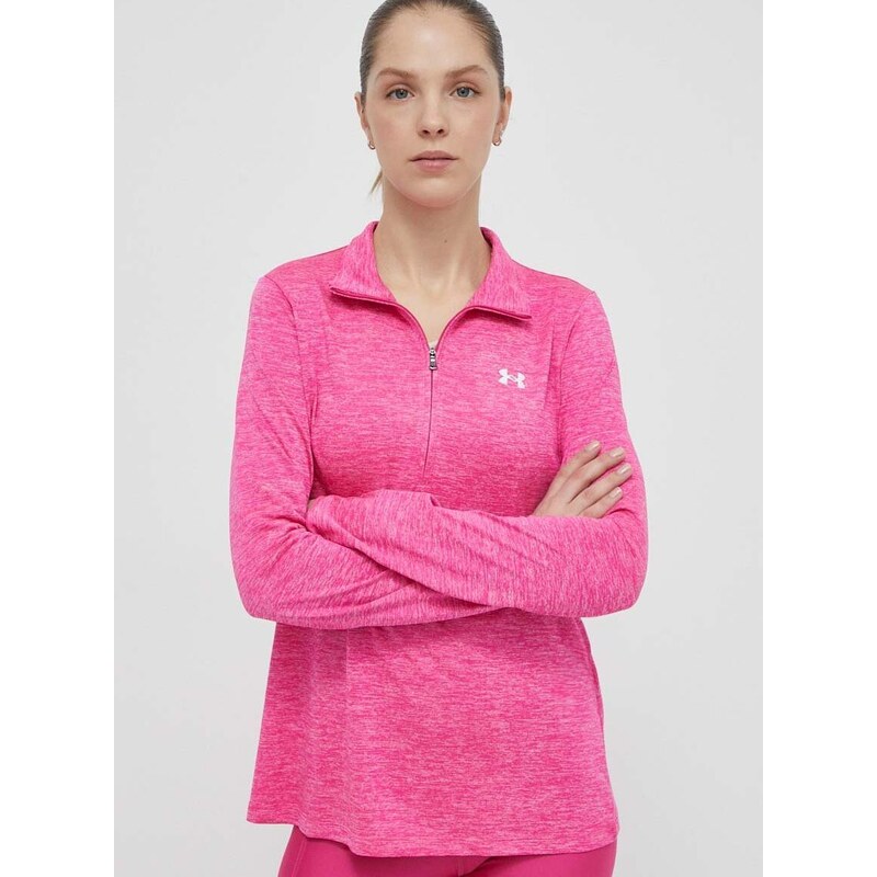 Tréninková mikina Under Armour Tech 1 růžová barva