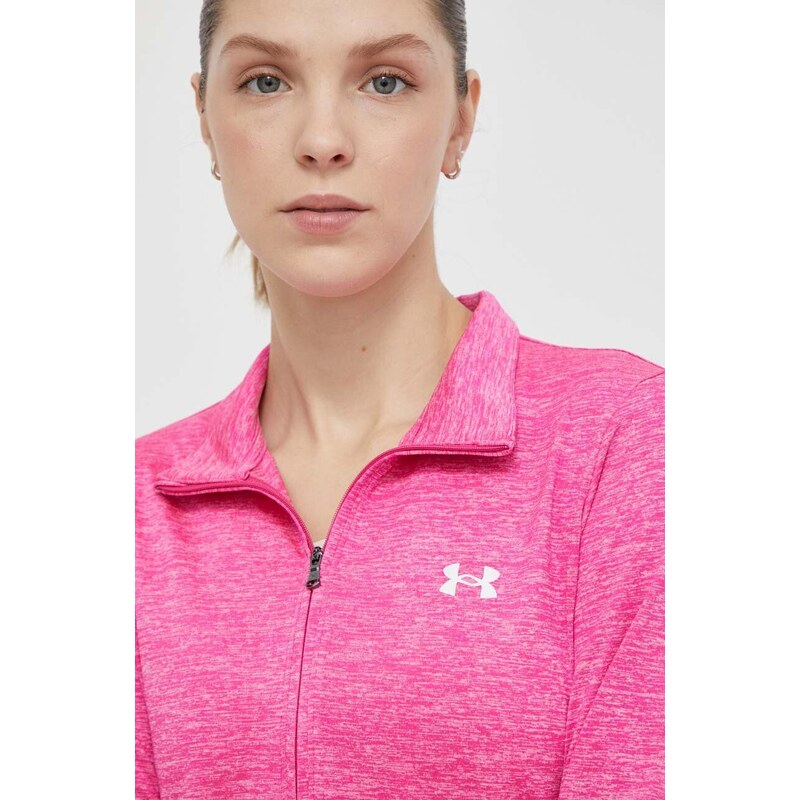 Tréninková mikina Under Armour Tech 1 růžová barva