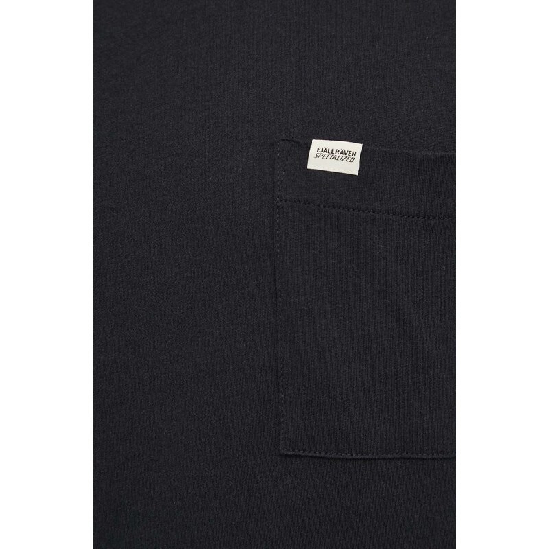 Bavlněné tričko Fjallraven Fjallraven x Specialized černá barva, F22035
